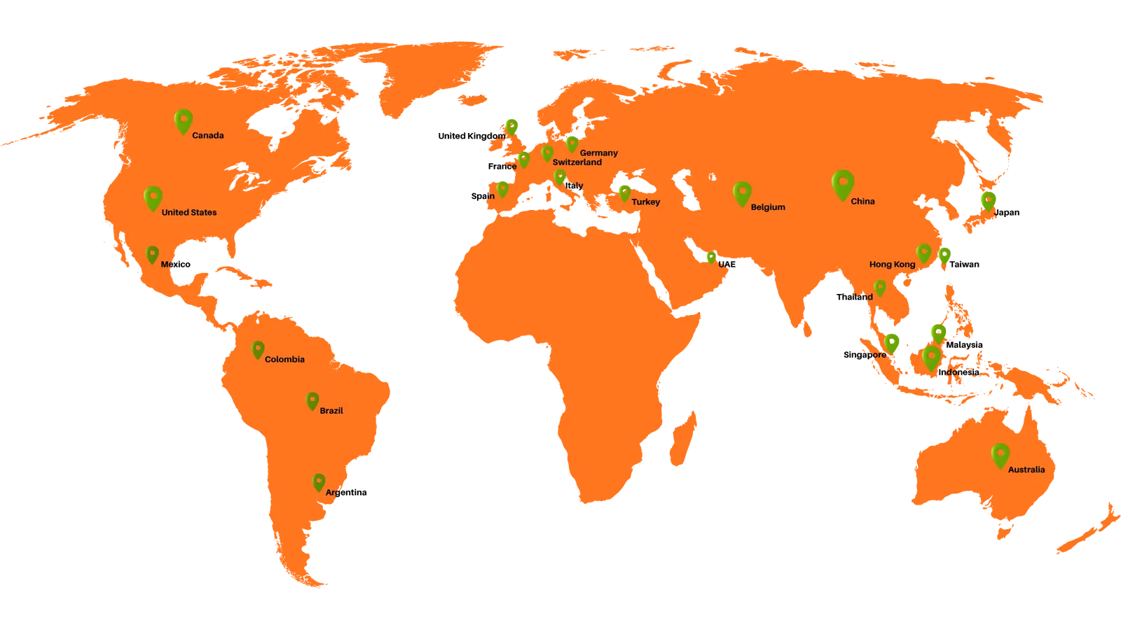Global Presence Map